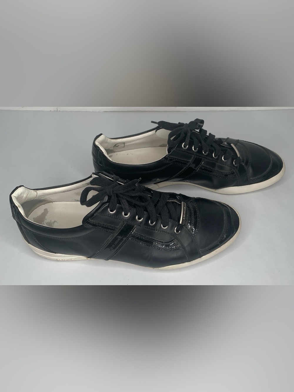 Dior Black Leather Low-Top Sneakers - Picture 2 of 8